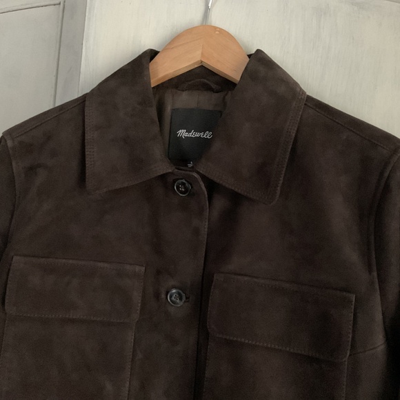 Like New! Madewell Brown Suede Jacket - Picture 3 of 4